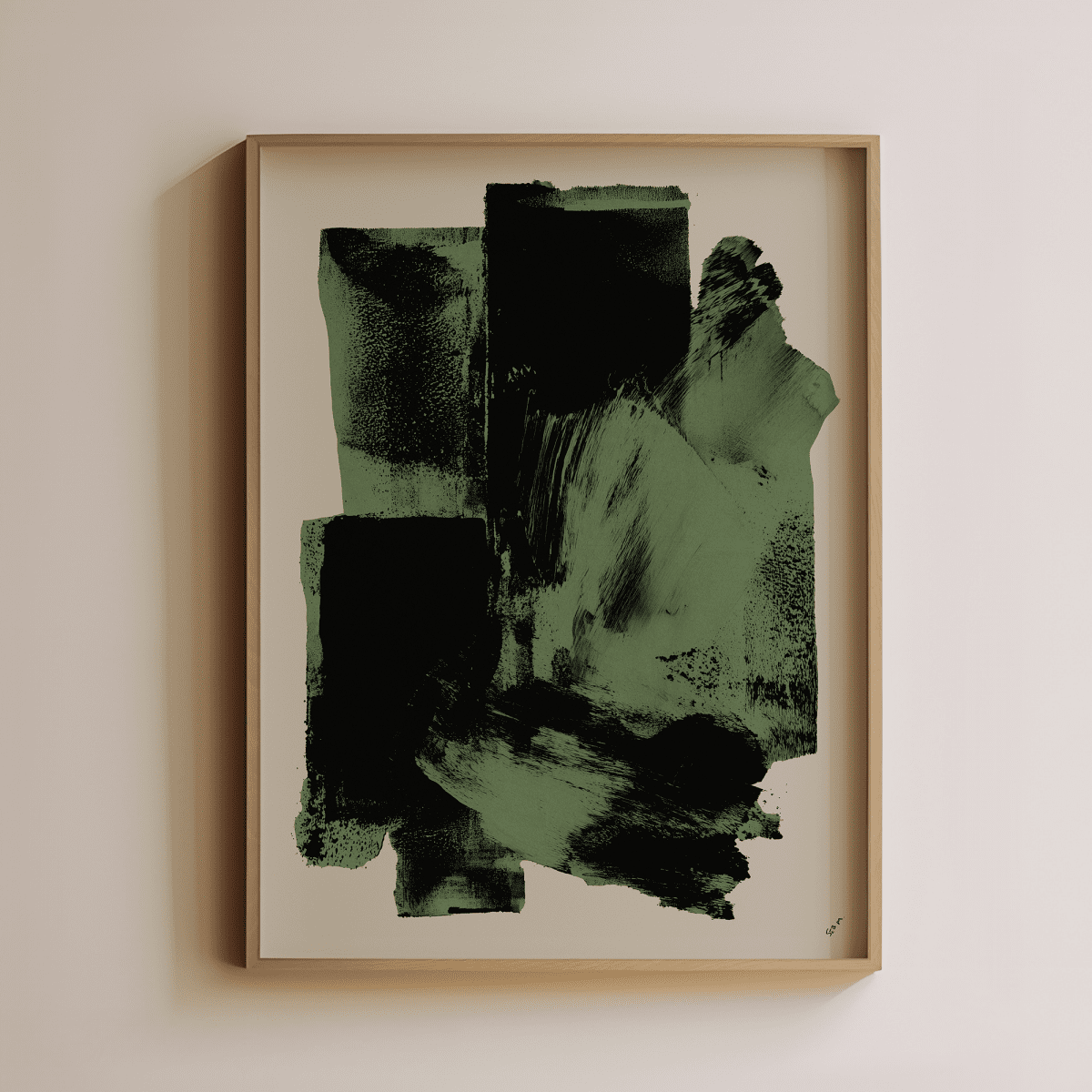 Sandgrain Studio Erosion Abstract Art Print – Organic Minimalist Wall Art