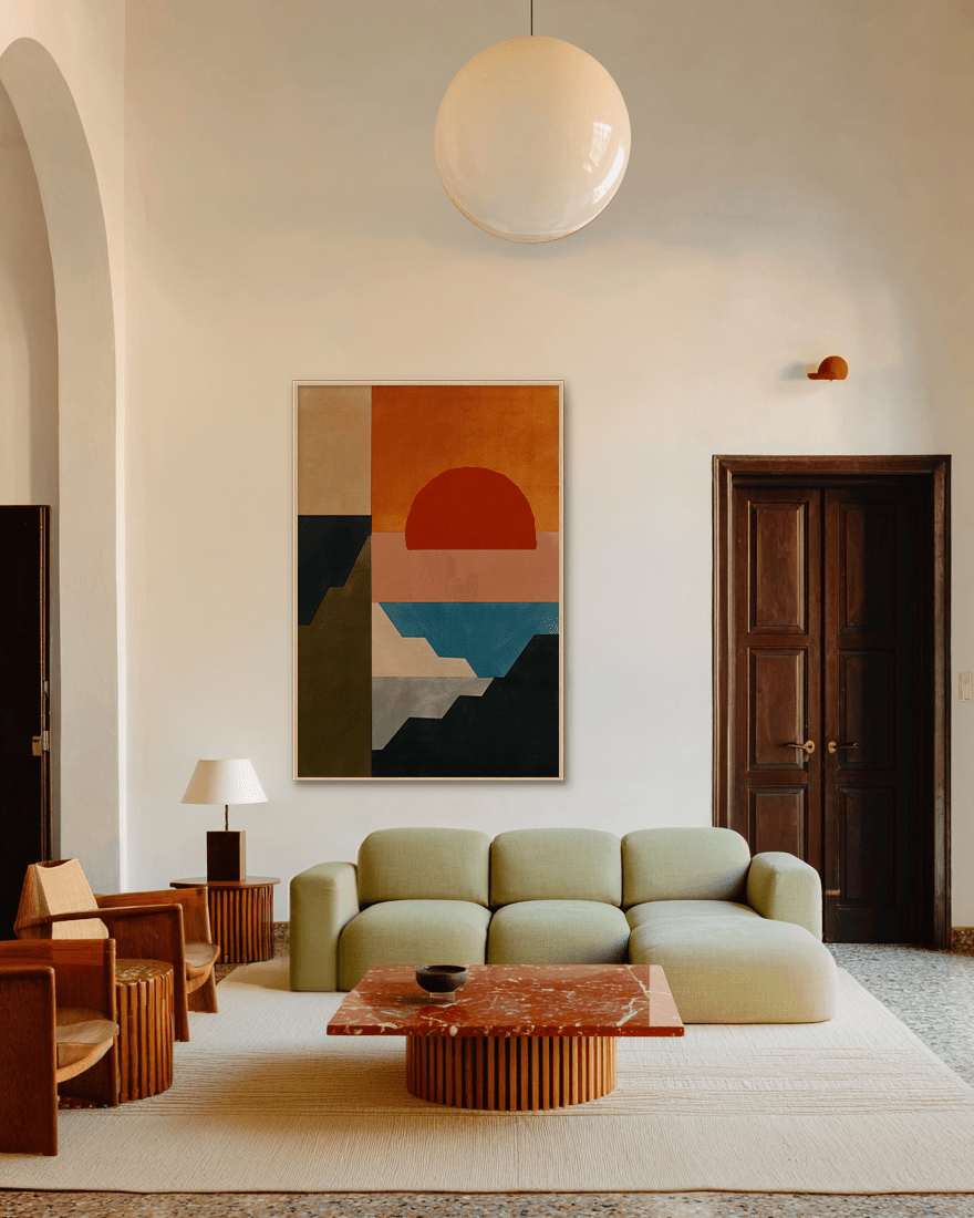 Sandgrain Studio Escalones by Seb Moran | Geometric Abstract Art Print