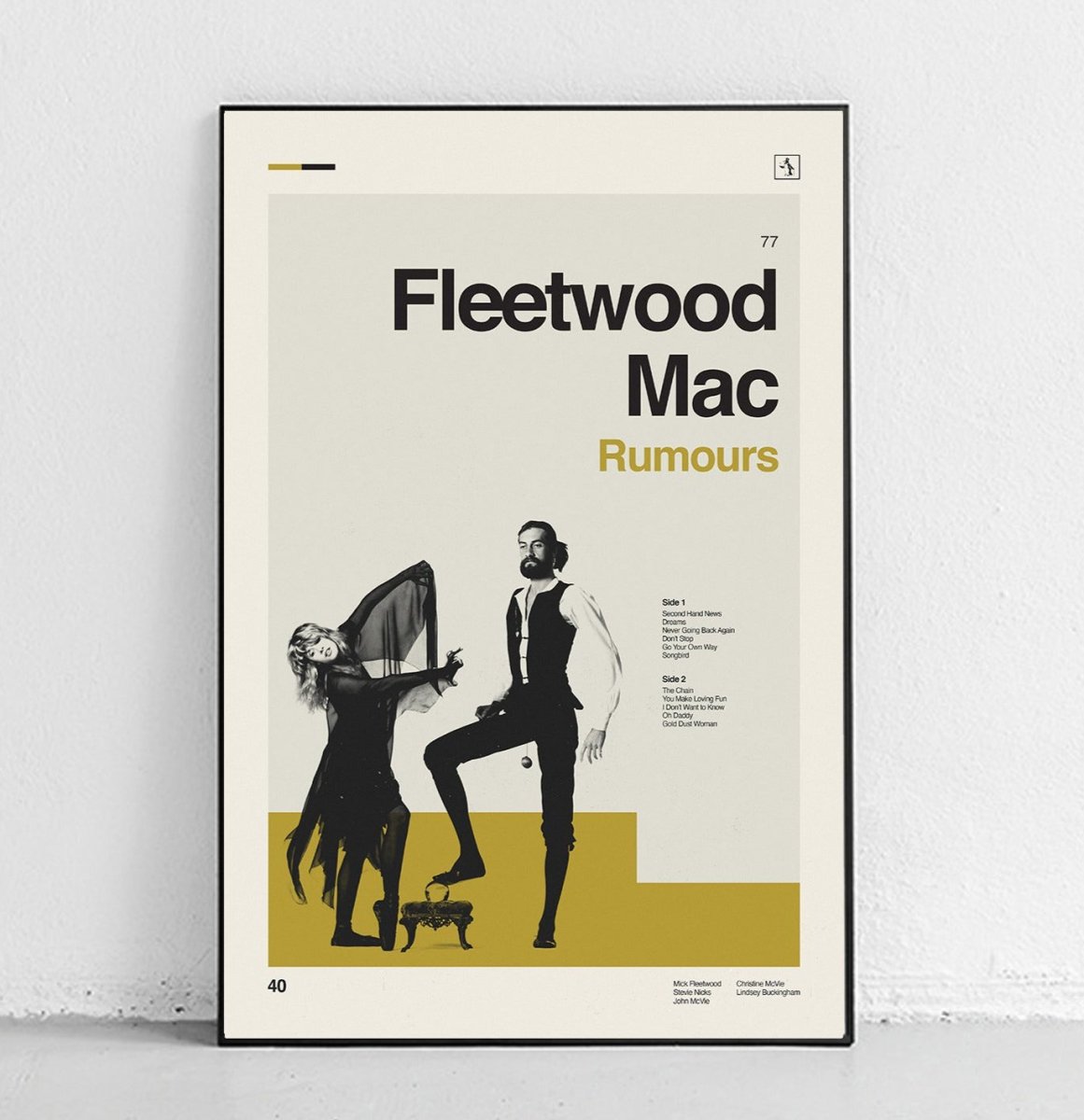 Sandgrain Studio Fleetwood Mac - Rumours Art Print