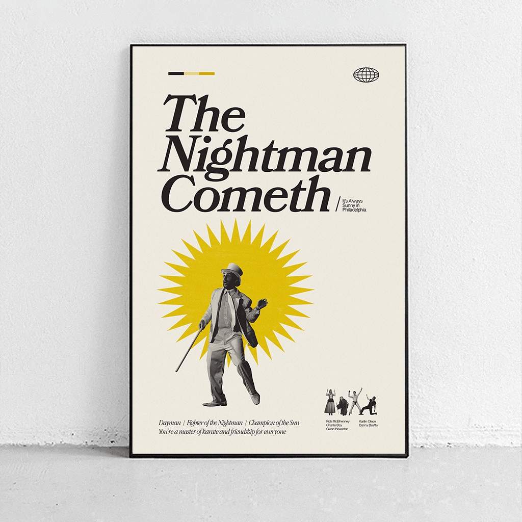 Sandgrain Studio It's Always Sunny in Philadelphia - The Nightman Cometh Art Print