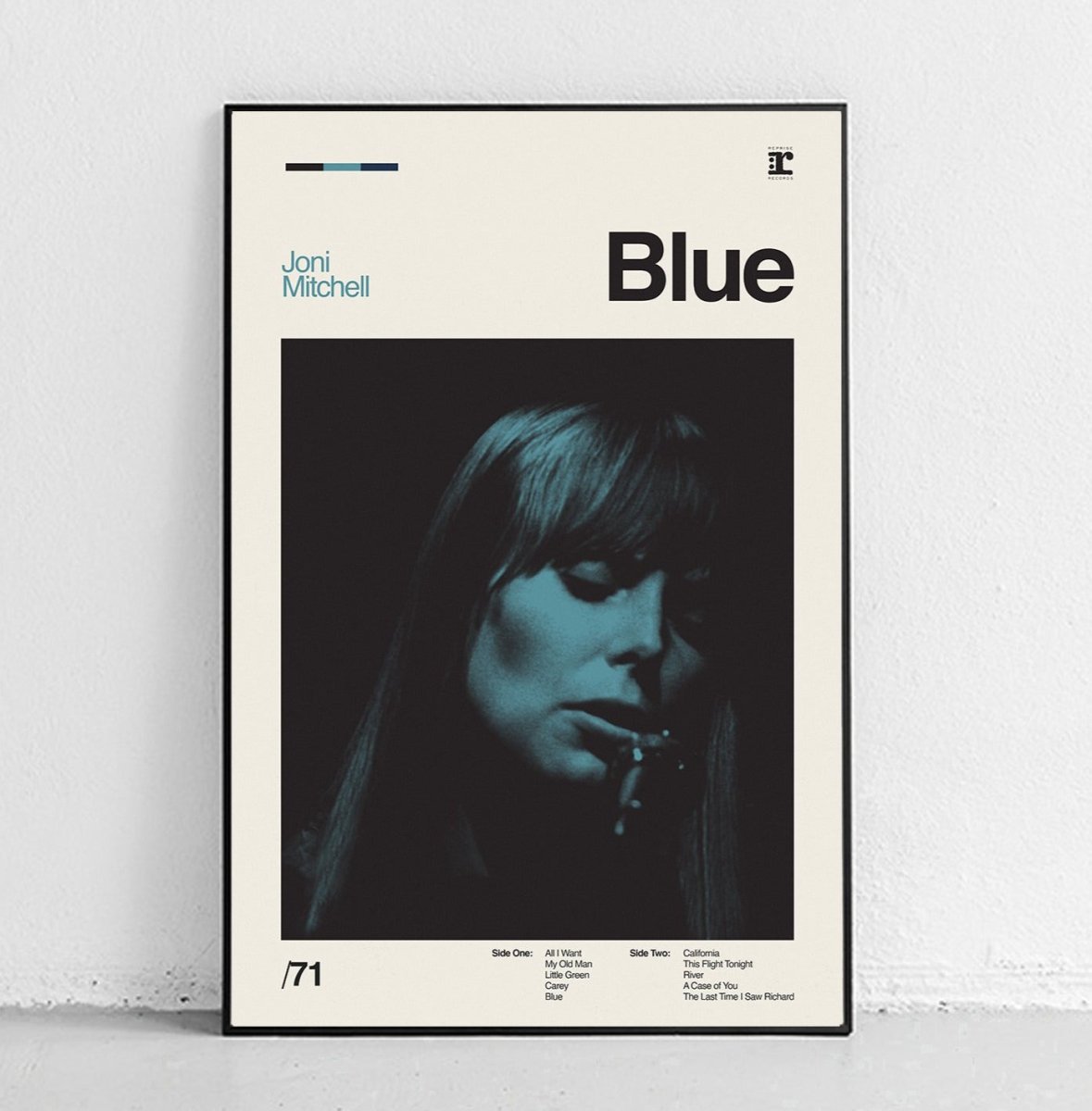 Sandgrain Studio Joni Mitchell - Blue Art Print