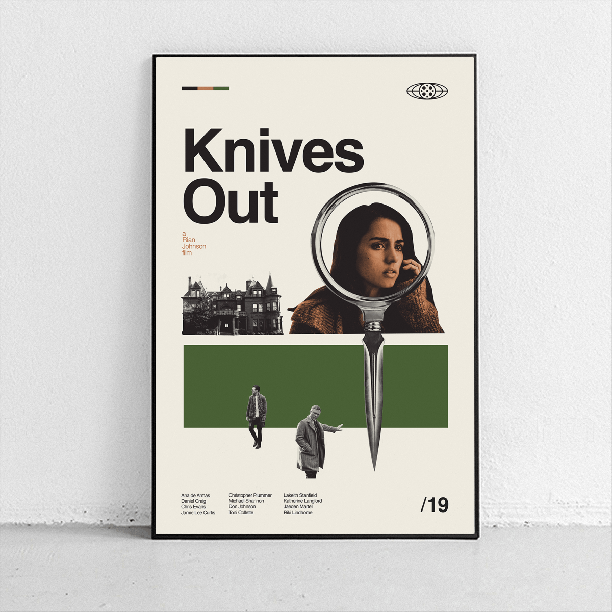 Sandgrain Studio Knives Out Art Print