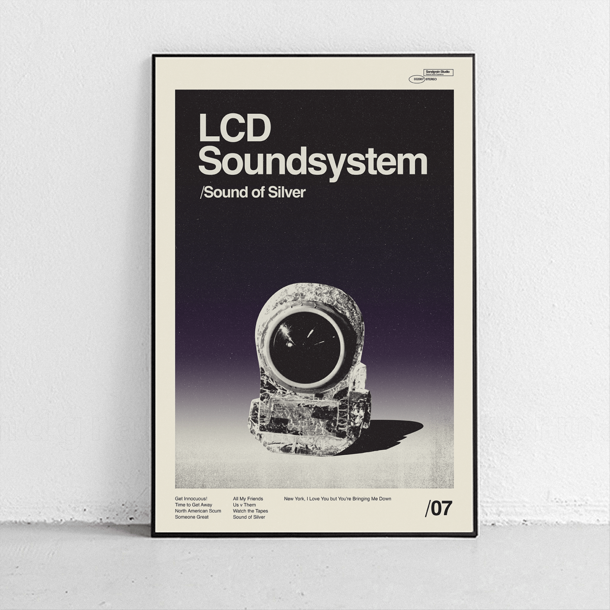 Sandgrain Studio LCD Soundsystem - Sound of Silver Art Print