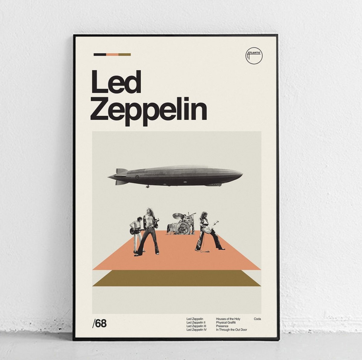 Sandgrain Studio Led Zeppelin Art Print