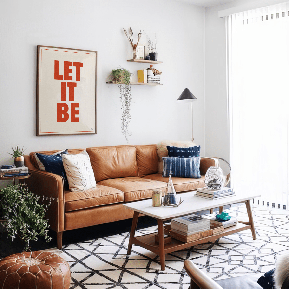 Sandgrain Studio Let It Be - Beatles Typography Art Print