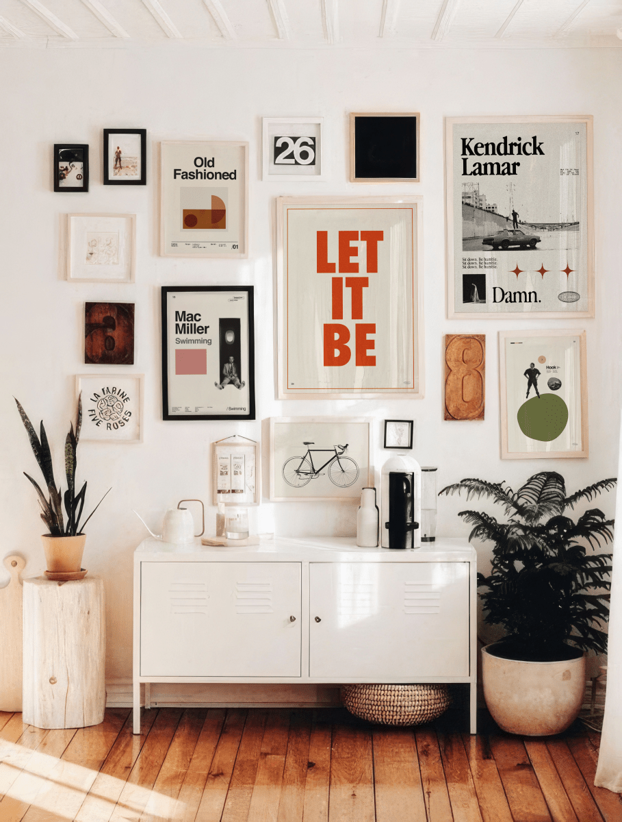 Sandgrain Studio Let It Be - Beatles Typography Art Print