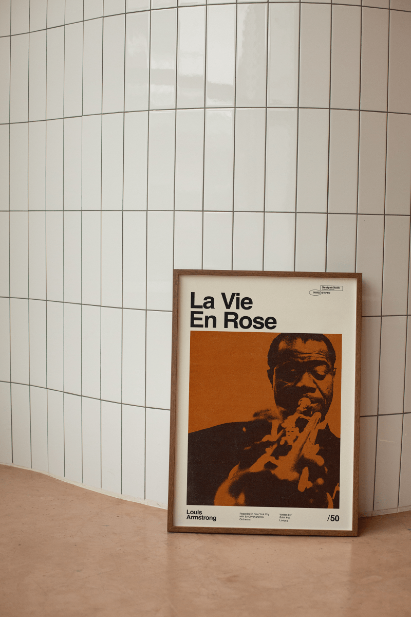 Sandgrain Studio Louis Armstrong - La Vie En Rose Art Print