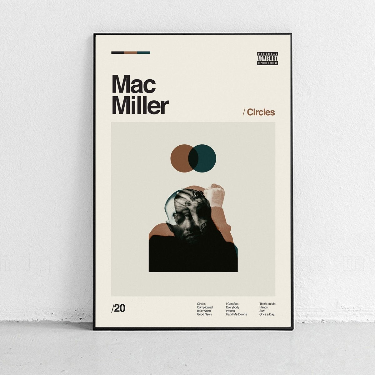 Sandgrain Studio Mac Miller - Circles Art Print