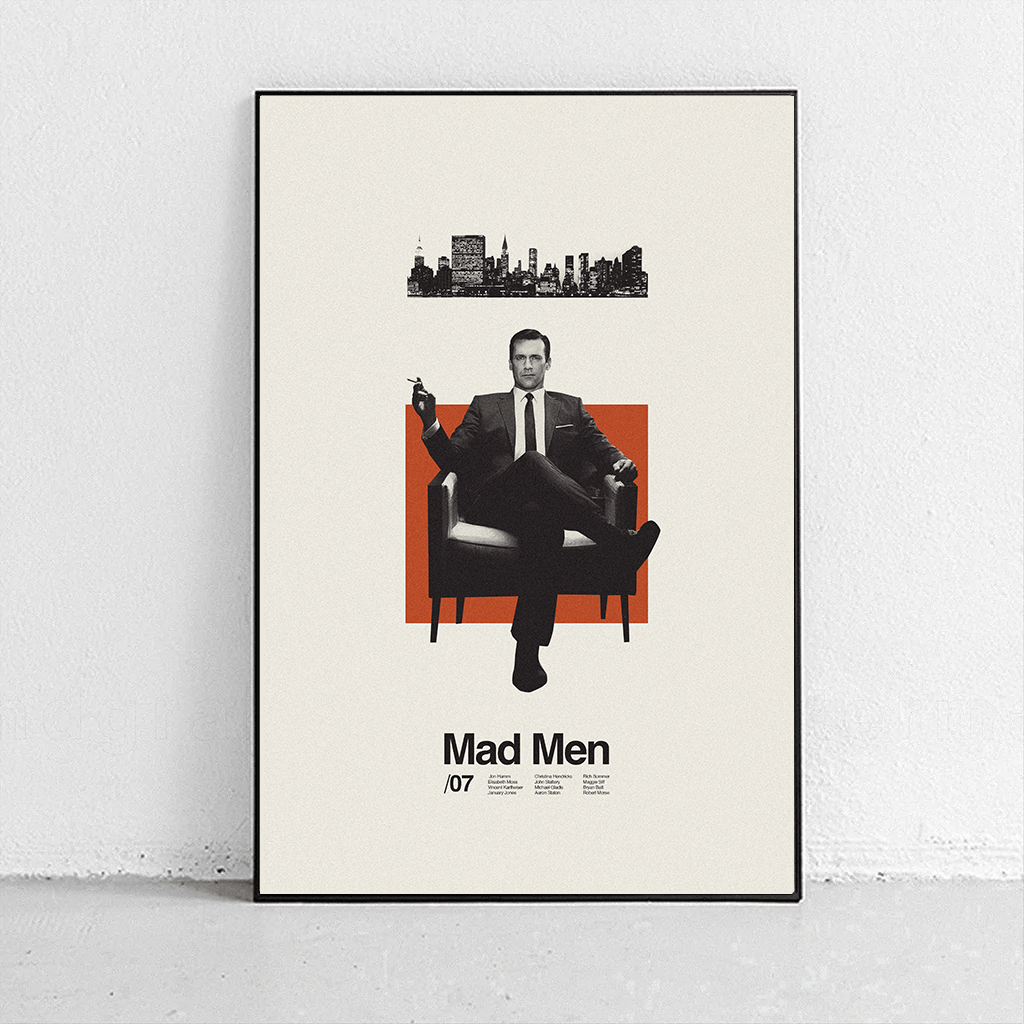 Sandgrain Studio Mad Men - Don Draper Art Print
