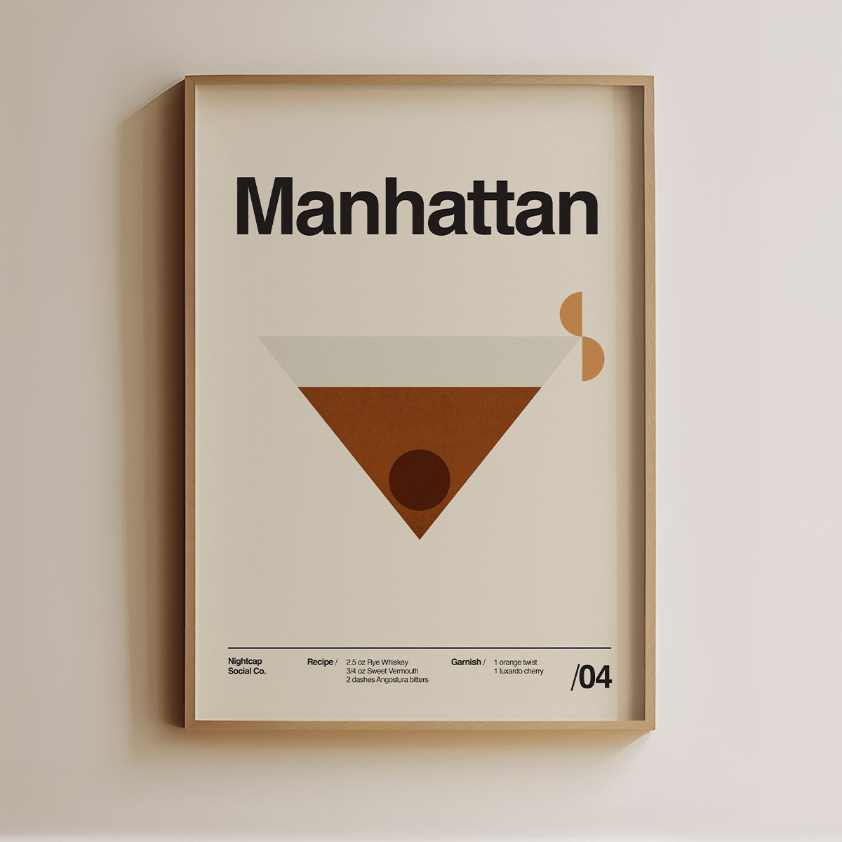 Sandgrain Studio Manhattan - Cocktail Art Print