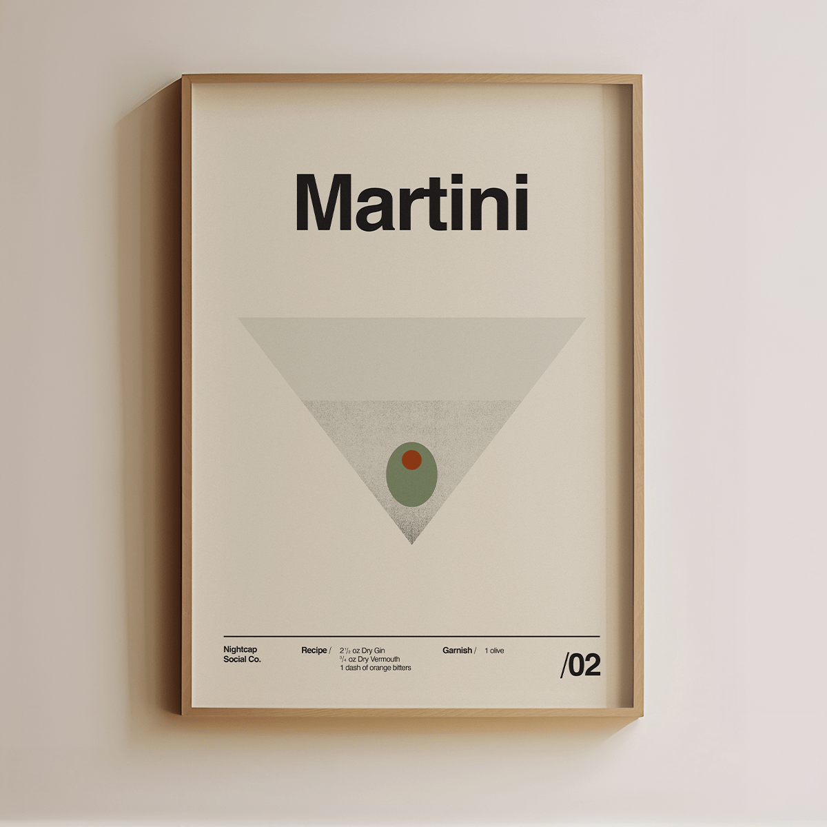 Sandgrain Studio Martini - Cocktail Art Print