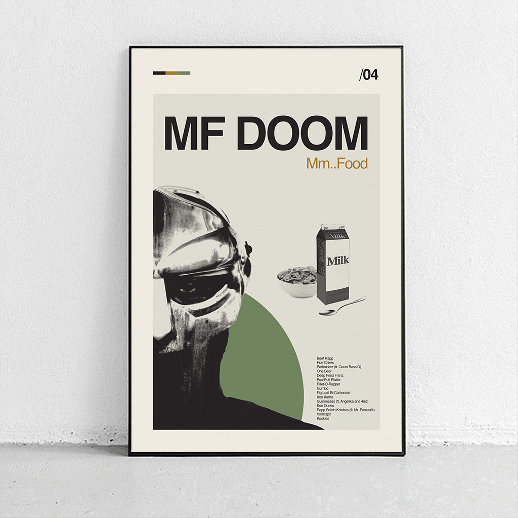 Sandgrain Studio MF DOOM - Mm Food Art Print