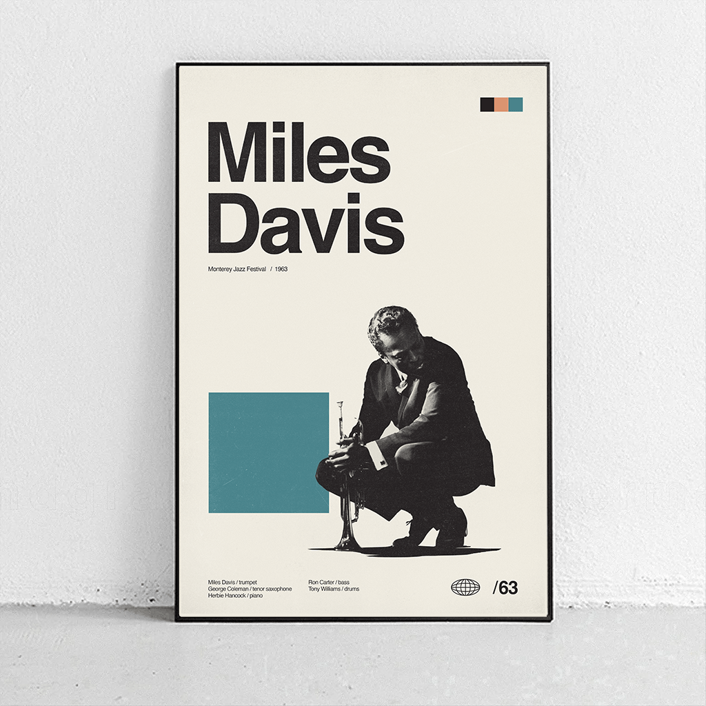 Sandgrain Studio Miles Davis Live Art Print
