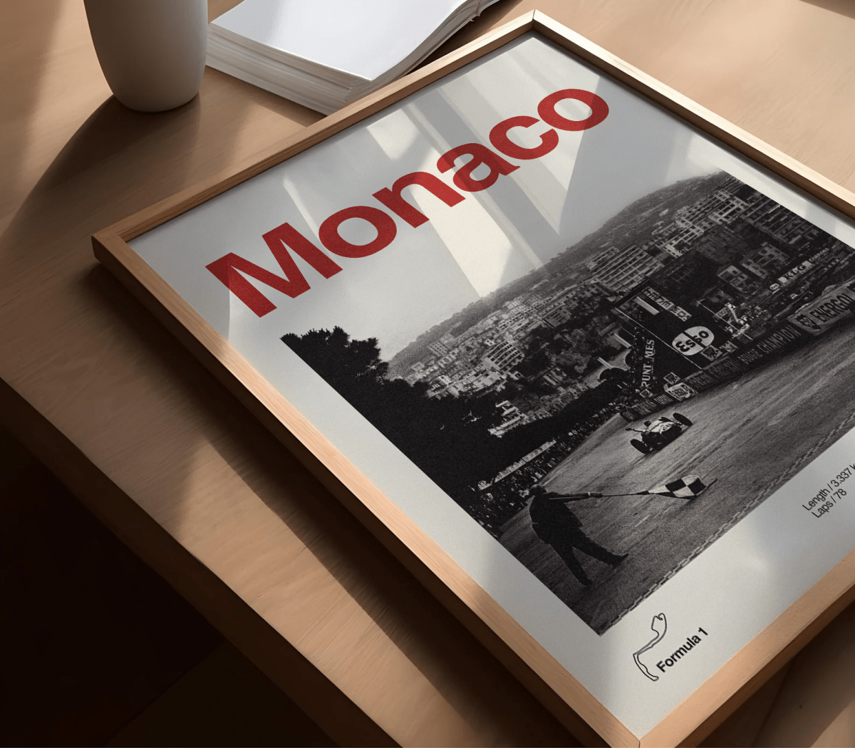 Sandgrain Studio Monaco - Formula One - F1 Art Print