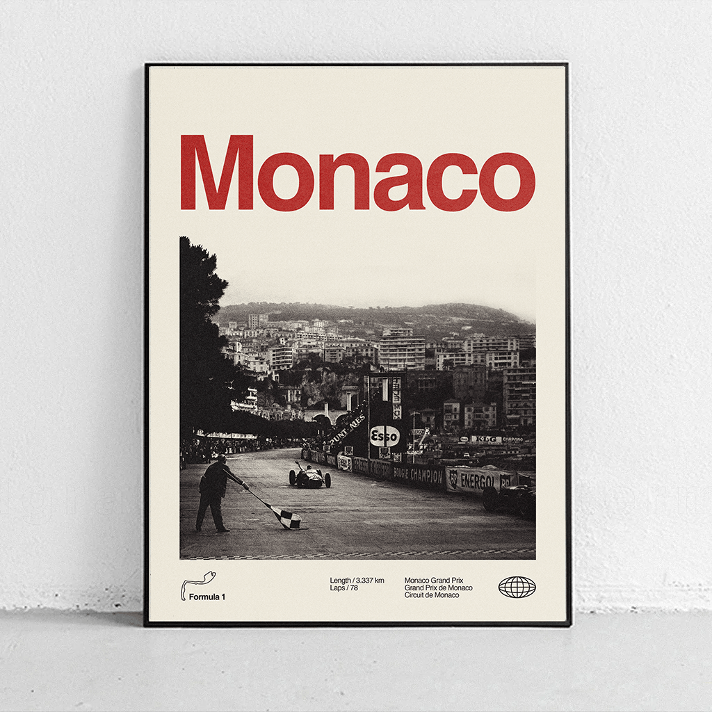 Sandgrain Studio Monaco - Formula One - F1 Art Print