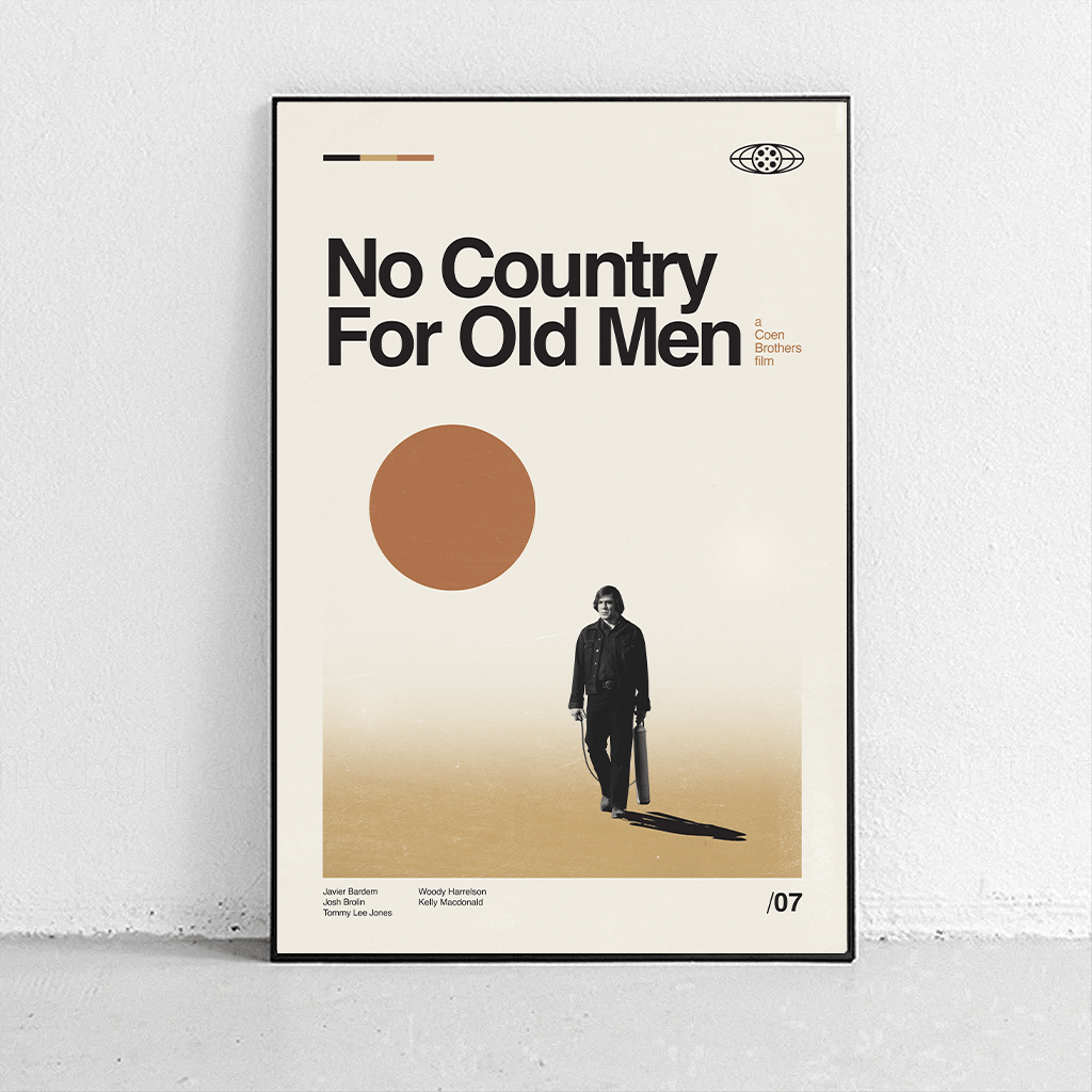 Sandgrain Studio No Country For Old Men - Coen Brothers Art Print