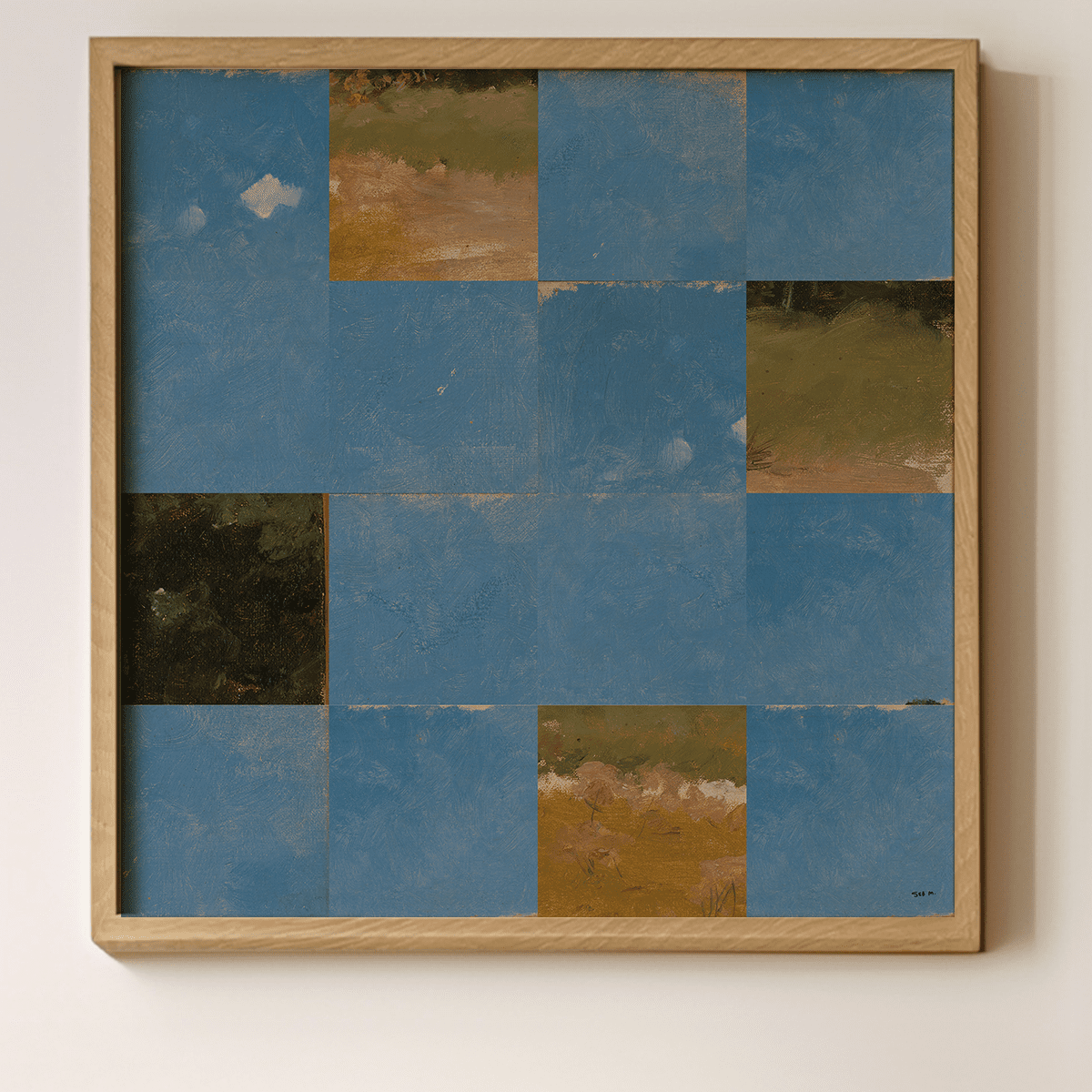 Sandgrain Studio Sky Tiles Abstract Art Print – Geometric Modern Wall Decor