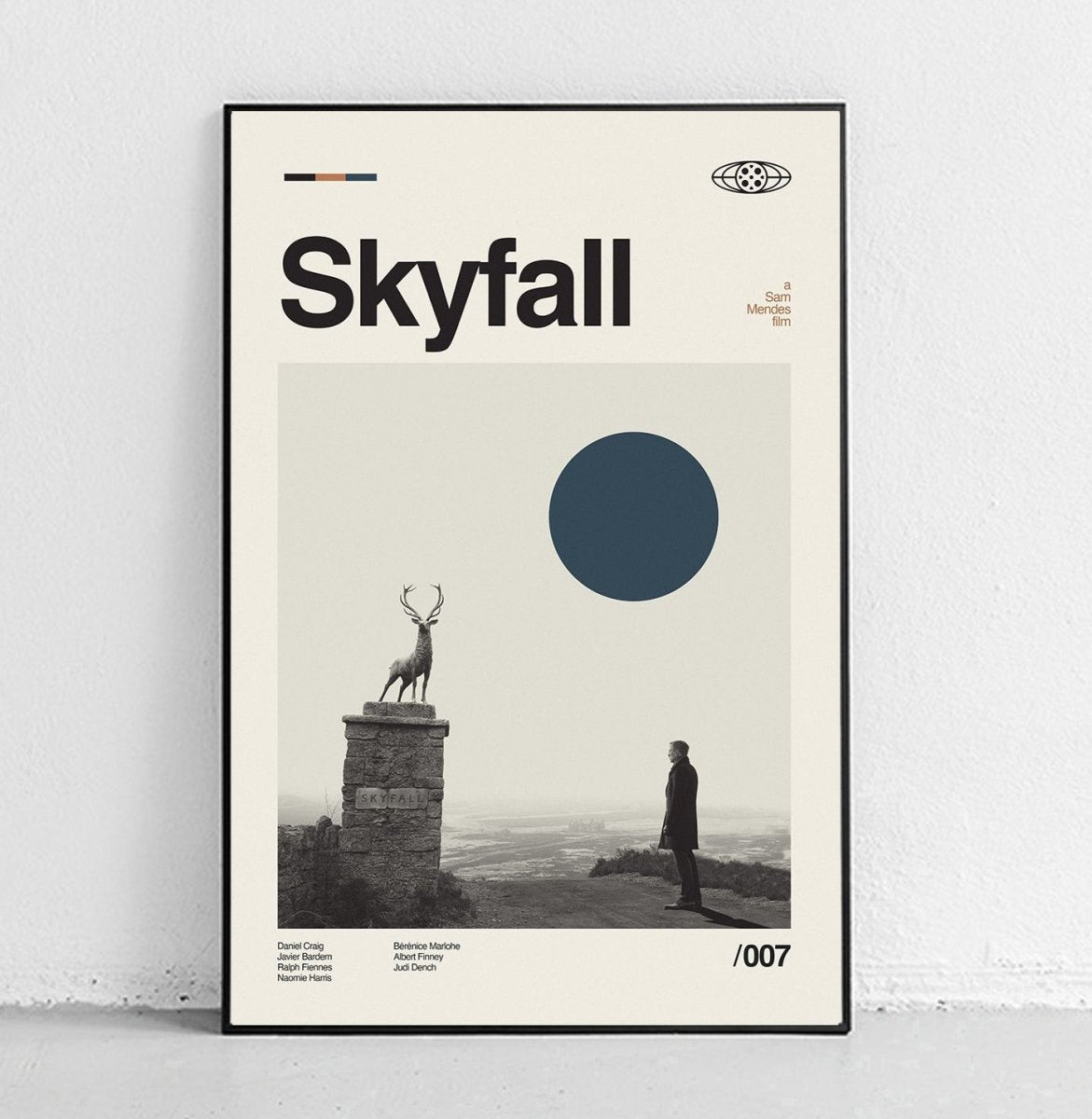 Sandgrain Studio Skyfall - James Bond Art Print