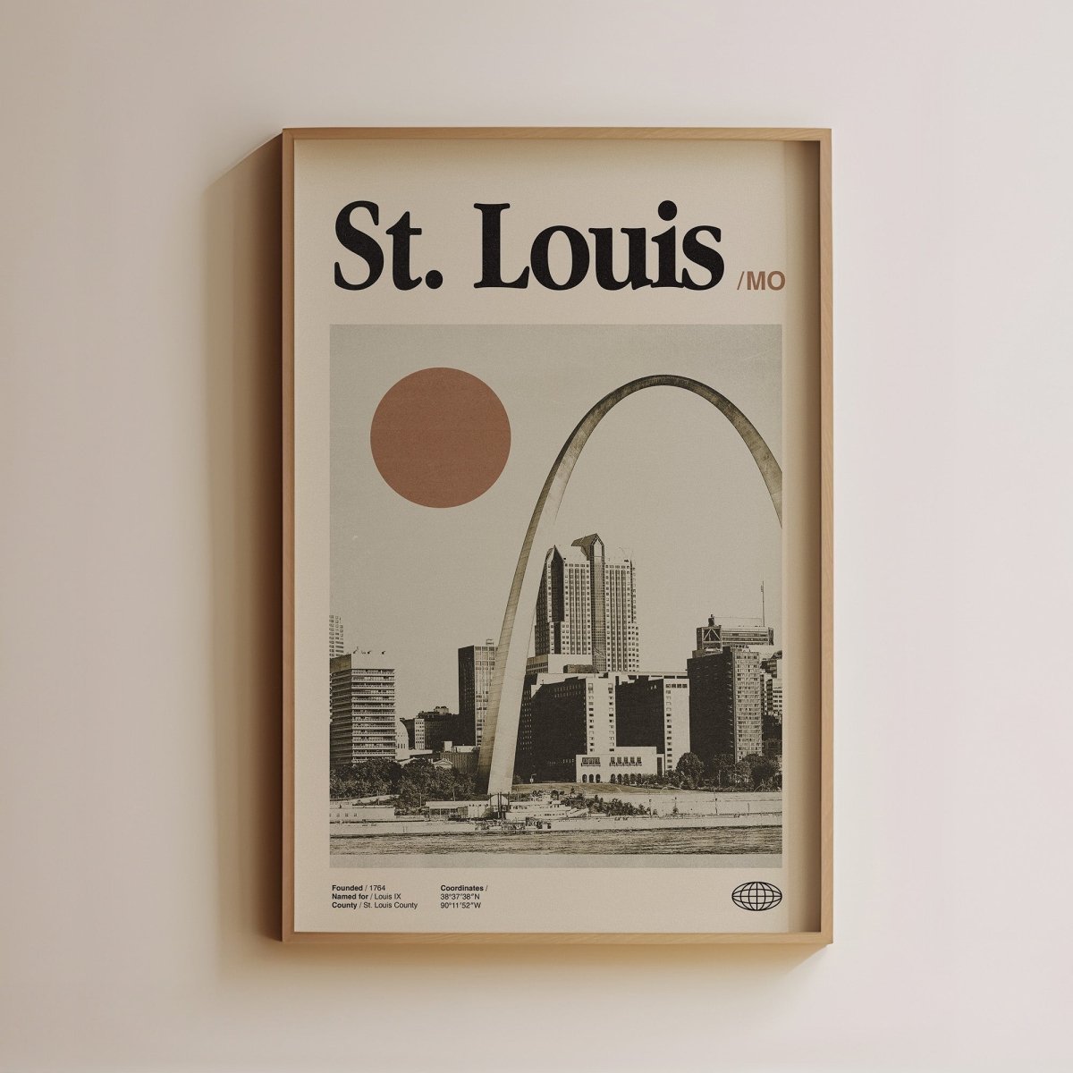 Sandgrain Studio St. Louis Missouri Poster - Vintage Travel Wall Art