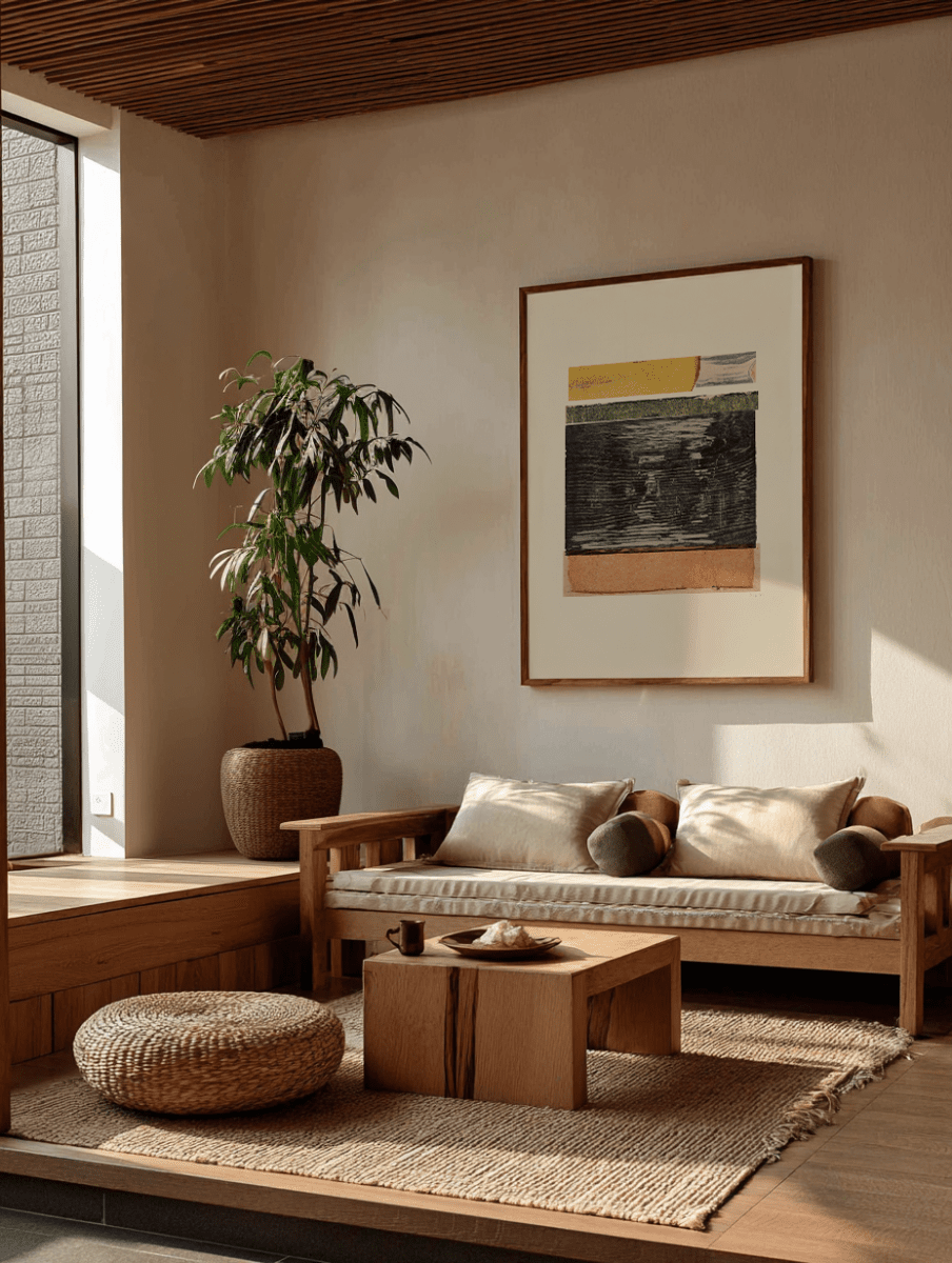 Sandgrain Studio Sunrise Abstract Art Print – Warm Minimalist Wall Decor