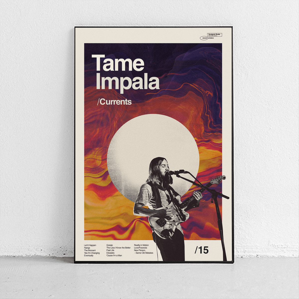 Sandgrain Studio Tame Impala - Currents Art Print