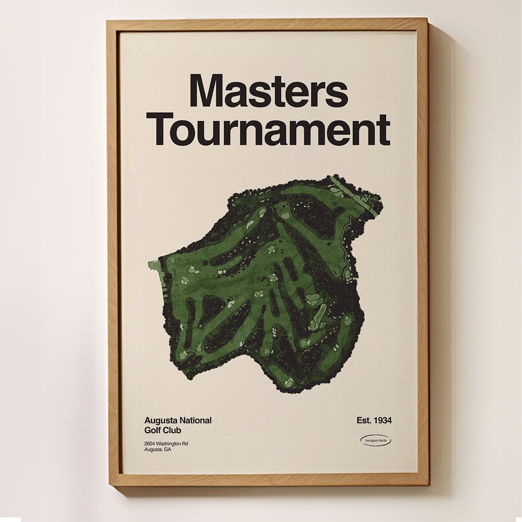 Sandgrain Studio The Masters Tournament - Golf Art Print