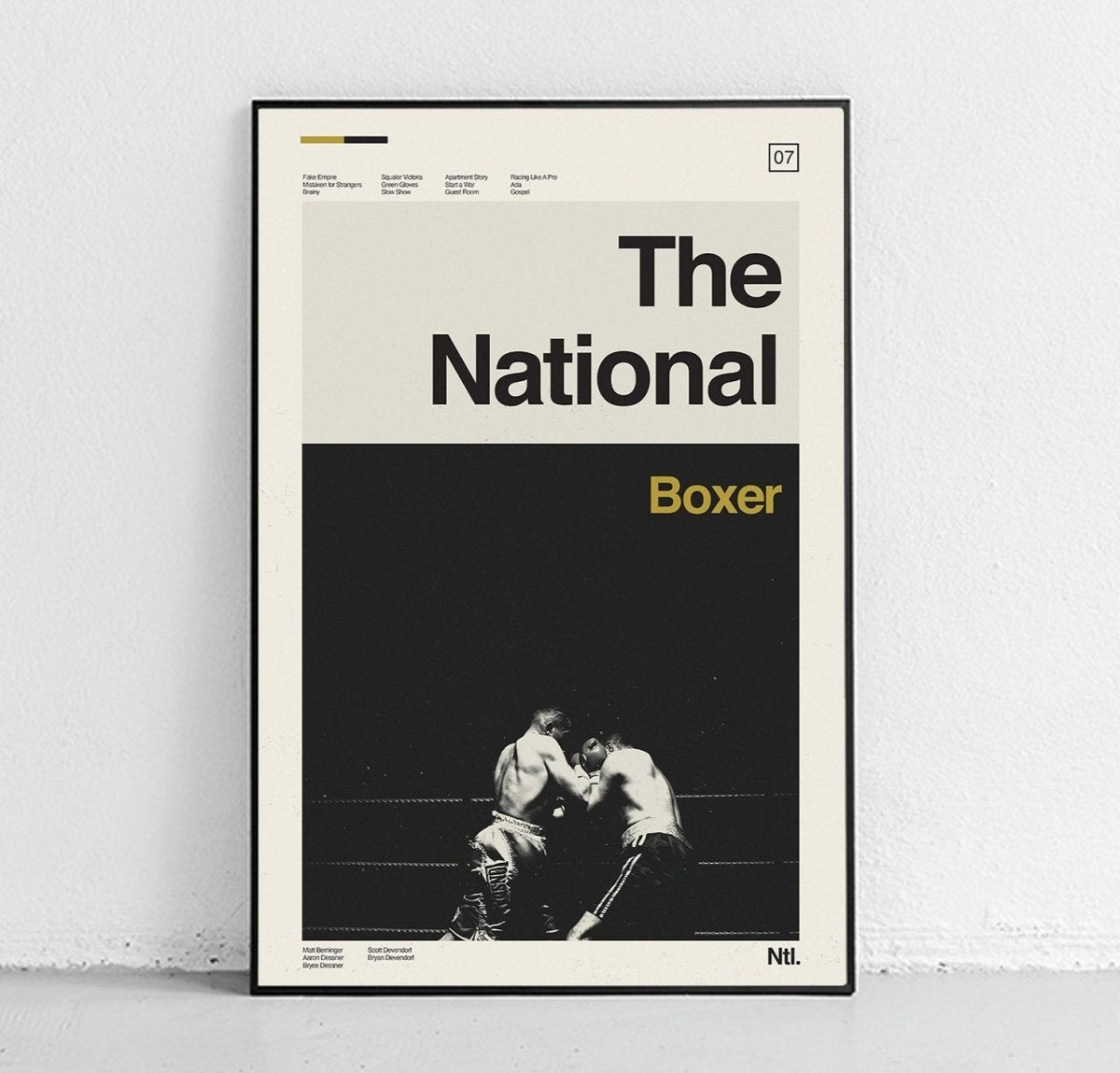Sandgrain Studio The National - Boxer Art Print