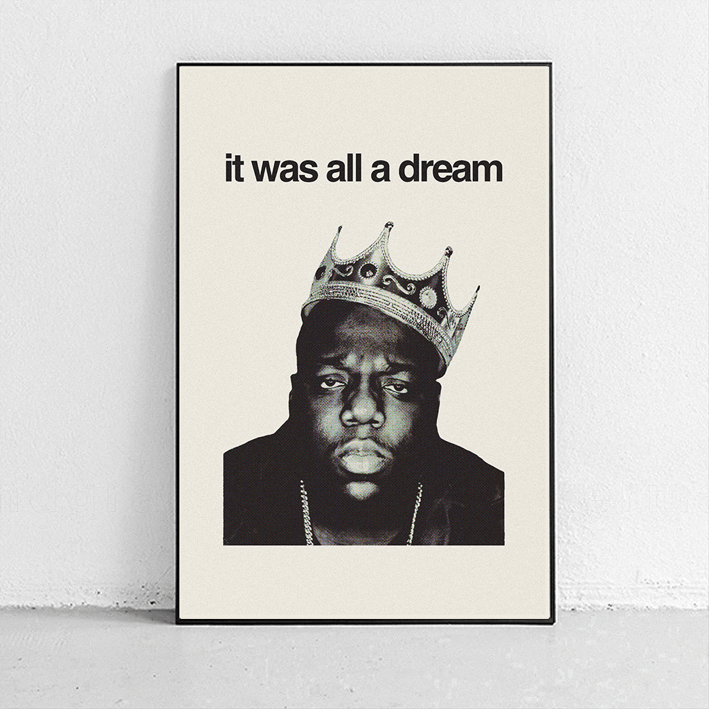 Sandgrain Studio The Notorious B.I.G. - It was all a dream - Biggie Art Print