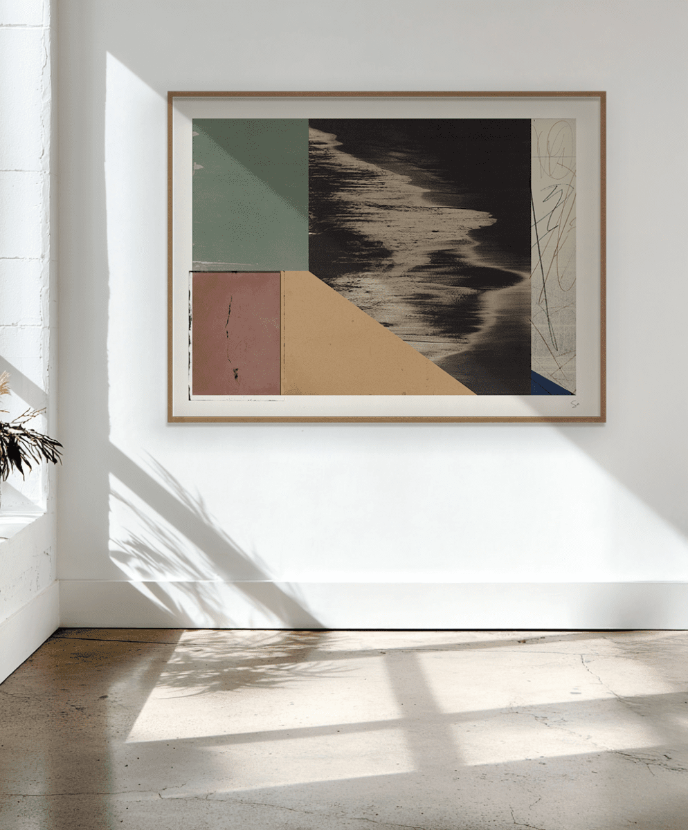 Sandgrain Studio The Tide Abstract Art Print – Midcentury Modern Wall Decor