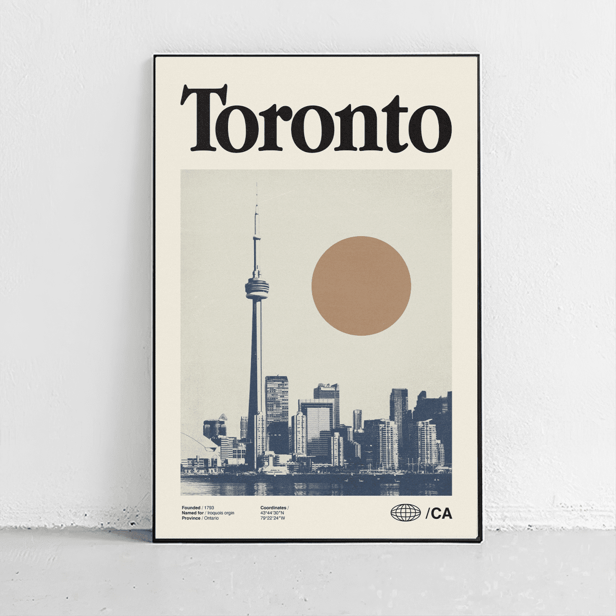 Sandgrain Studio Toronto Canada Poster - Vintage Travel Wall Art Print