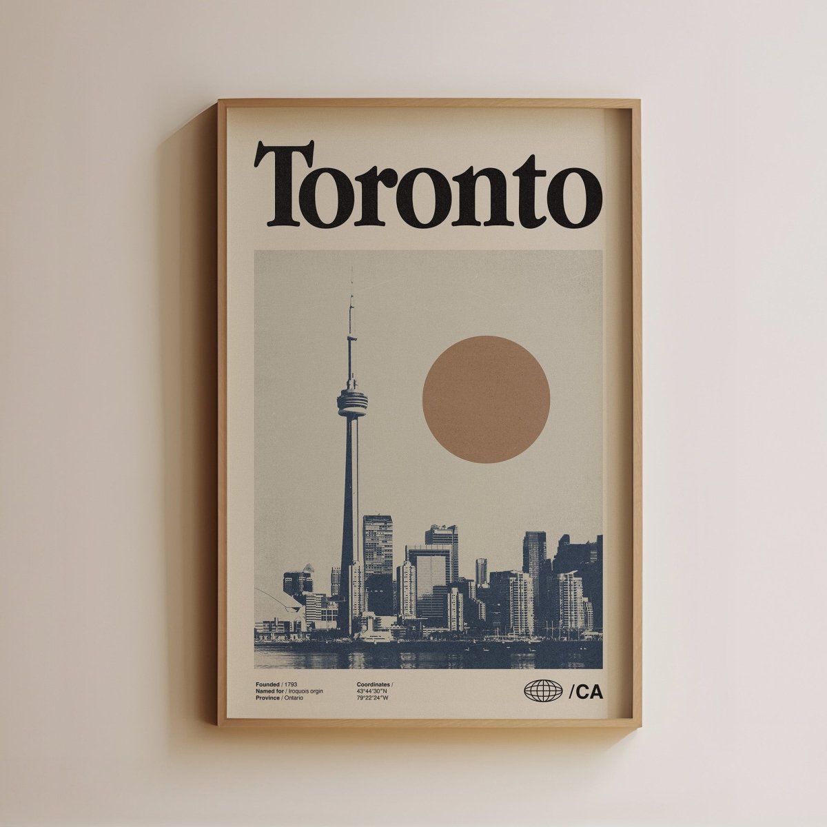 Sandgrain Studio Toronto Canada Poster - Vintage Travel Wall Art Print