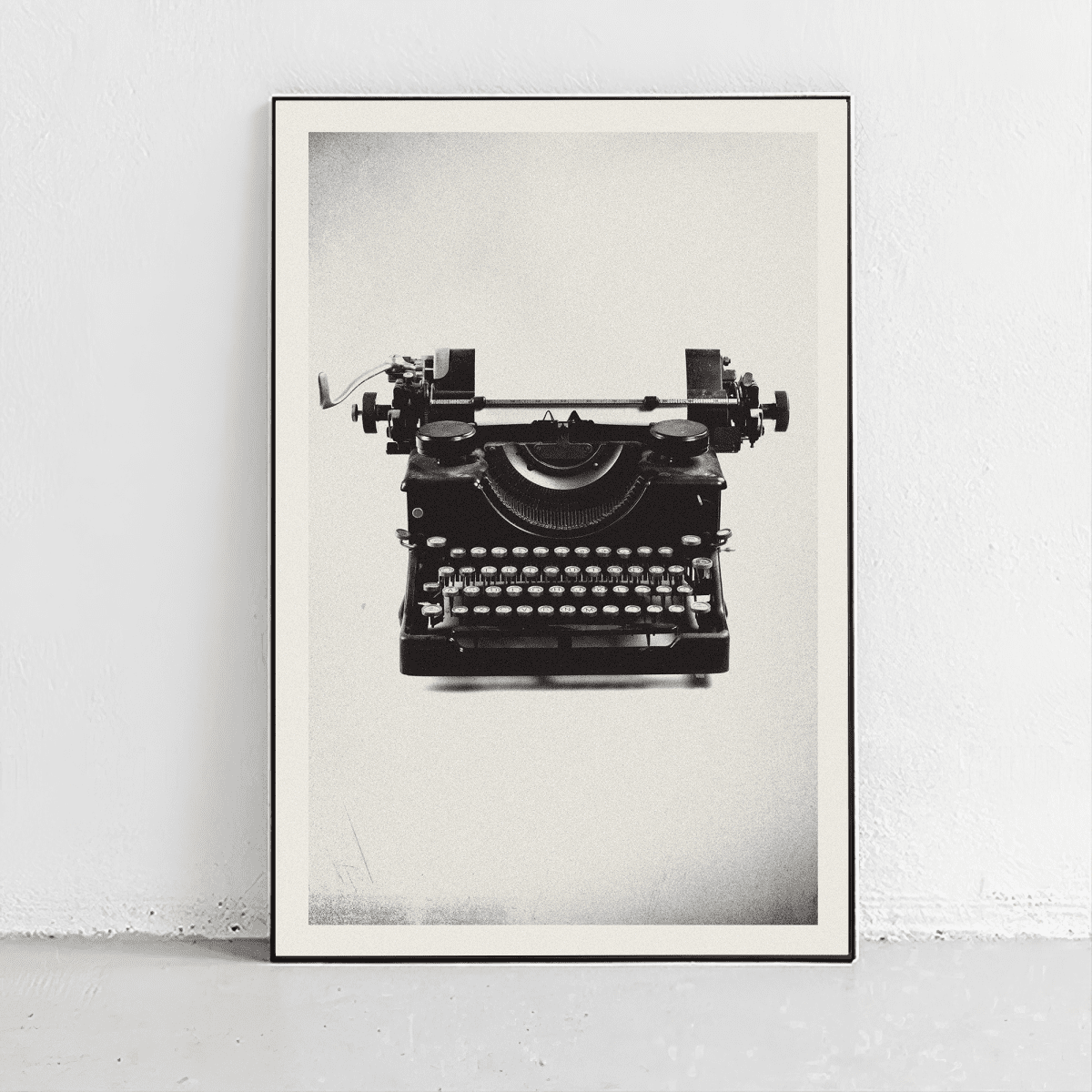 Sandgrain Studio Typewriter Poster - Midcentury Modern Abstract Wall Art