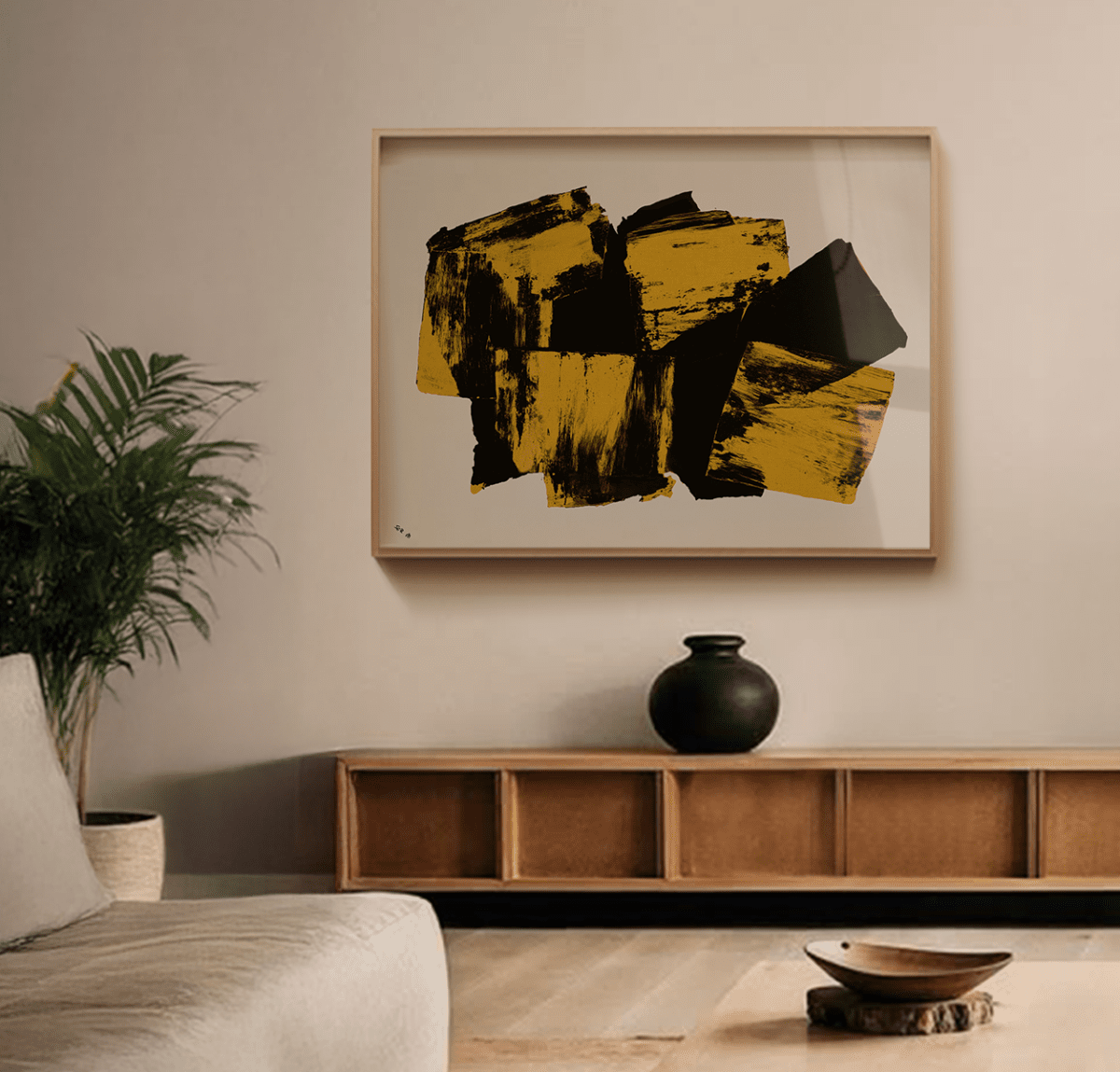 Sandgrain Studio Unresolved Abstract Art Print – Modern Minimalist Wall Decor