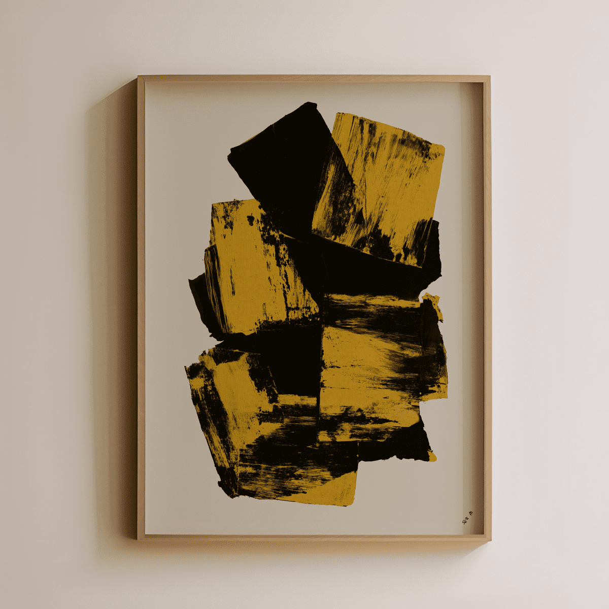 Sandgrain Studio Unresolved Abstract Art Print – Modern Minimalist Wall Decor