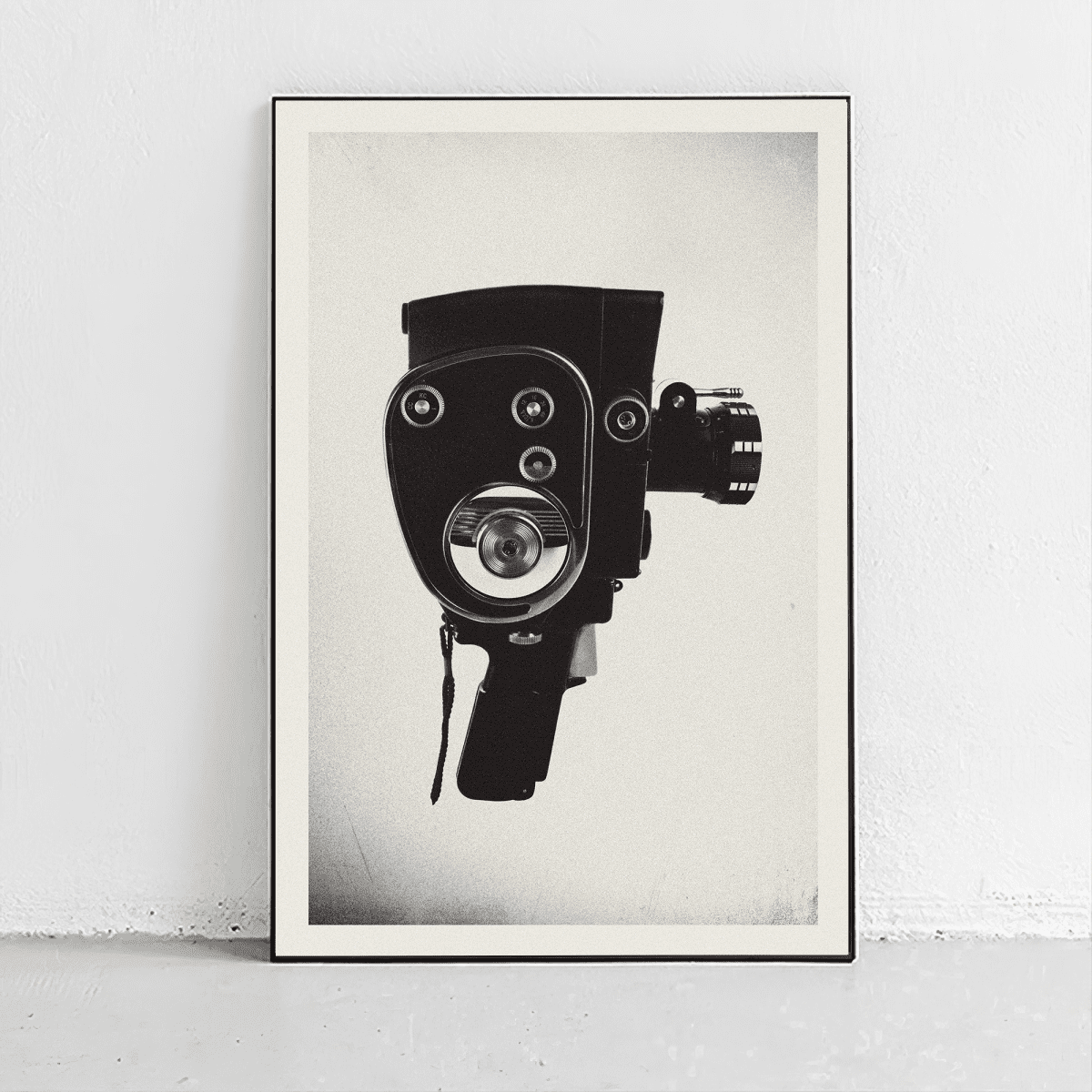 Sandgrain Studio Video Camera Poster - Midcentury Modern Abstract Wall Art