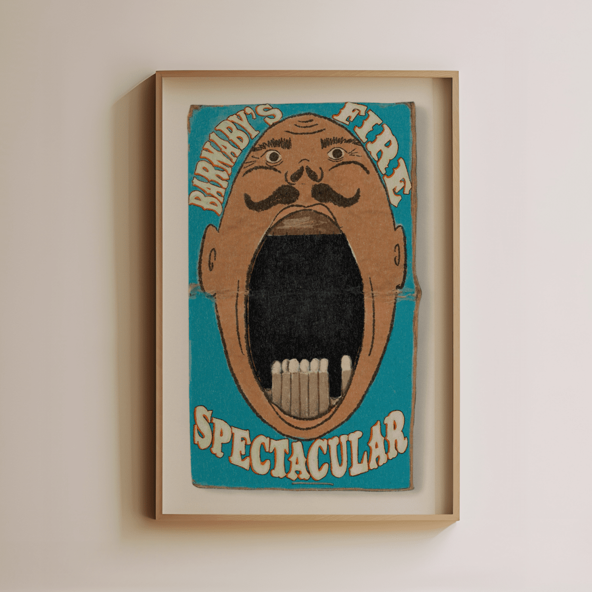 Sandgrain Studio Vintage Matchbox Art Print - Barnaby by Maria Jose