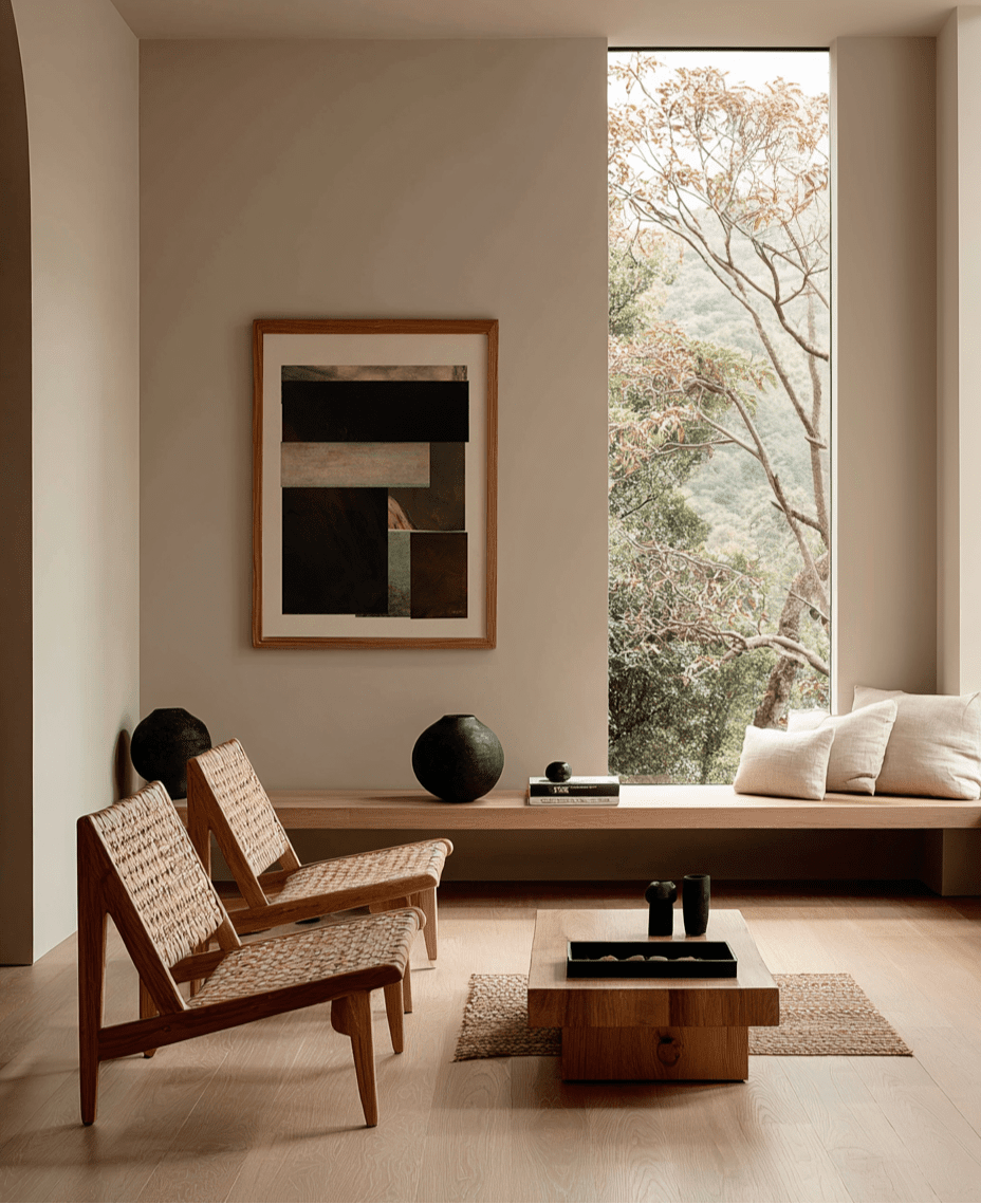 Sandgrain Studio Where the Light Breaks Through Art Print – Japandi Abstract Wall Art