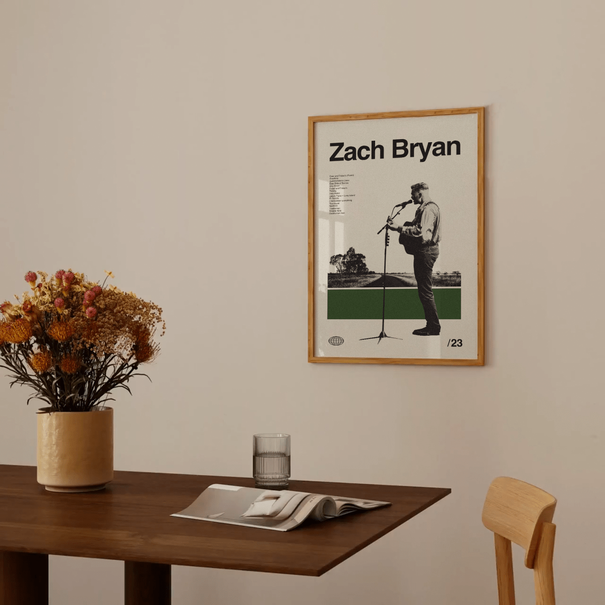 Sandgrain Studio Zach Bryan Art Print