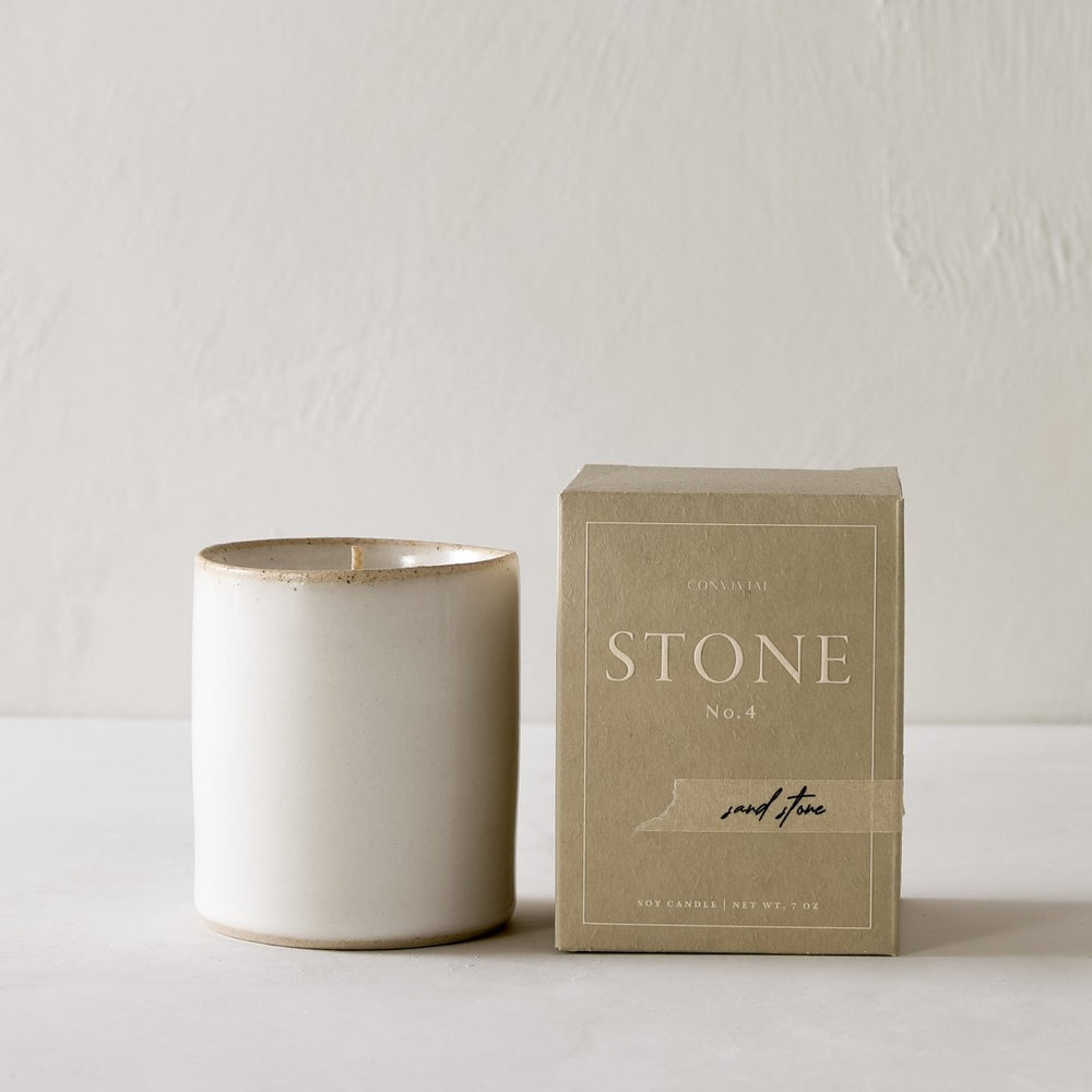 CONVIVIAL Sandstone | 7 oz Candle - lily & onyx