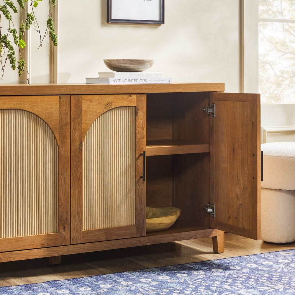 
                      
                        Walker Edison Sasha 70" Modern Reeded Sideboard / TV Stand - lily & onyx
                      
                    