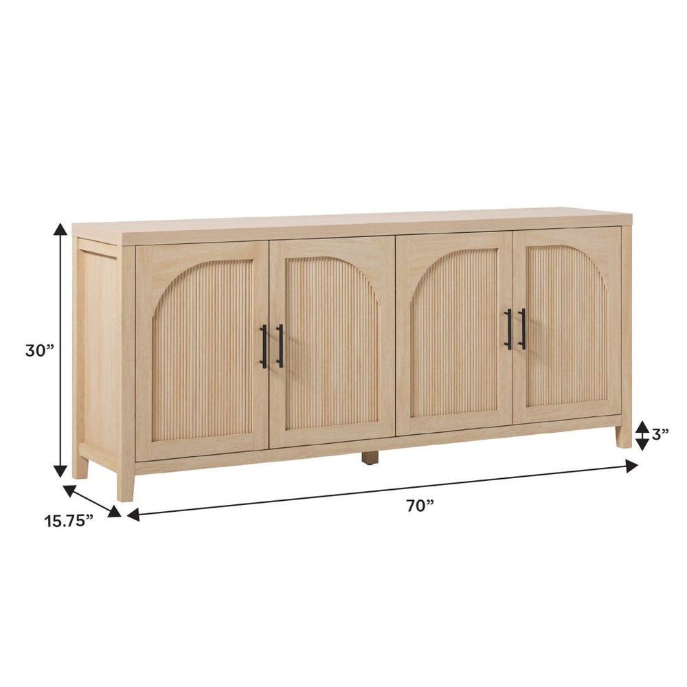 
                      
                        Walker Edison Sasha 70" Modern Reeded Sideboard / TV Stand - lily & onyx
                      
                    