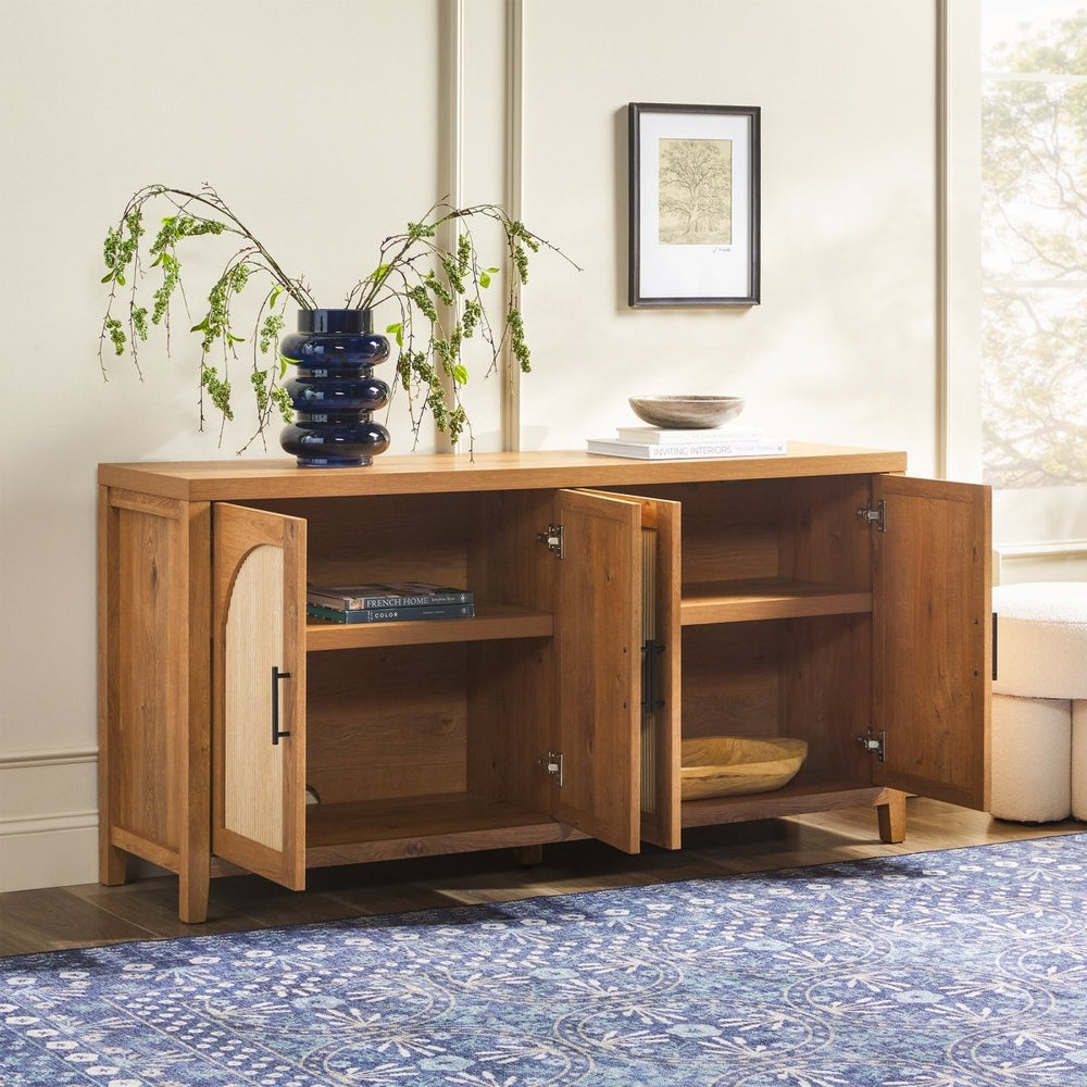
                      
                        Walker Edison Sasha 70" Modern Reeded Sideboard / TV Stand - lily & onyx
                      
                    