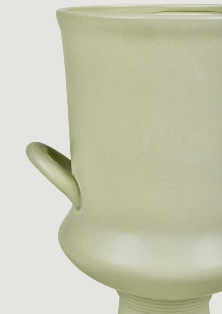 
                      
                        Afloral Satin Ceramic Urn Vase in Sage, 12" - lily & onyx
                      
                    