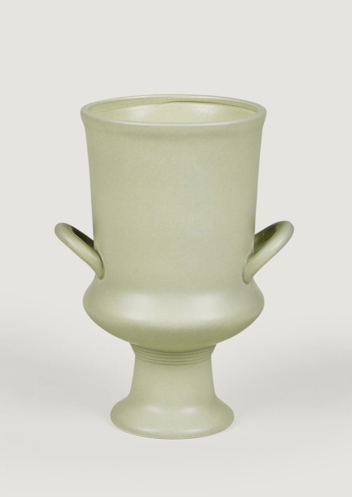 
                      
                        Afloral Satin Ceramic Urn Vase in Sage, 12" - lily & onyx
                      
                    