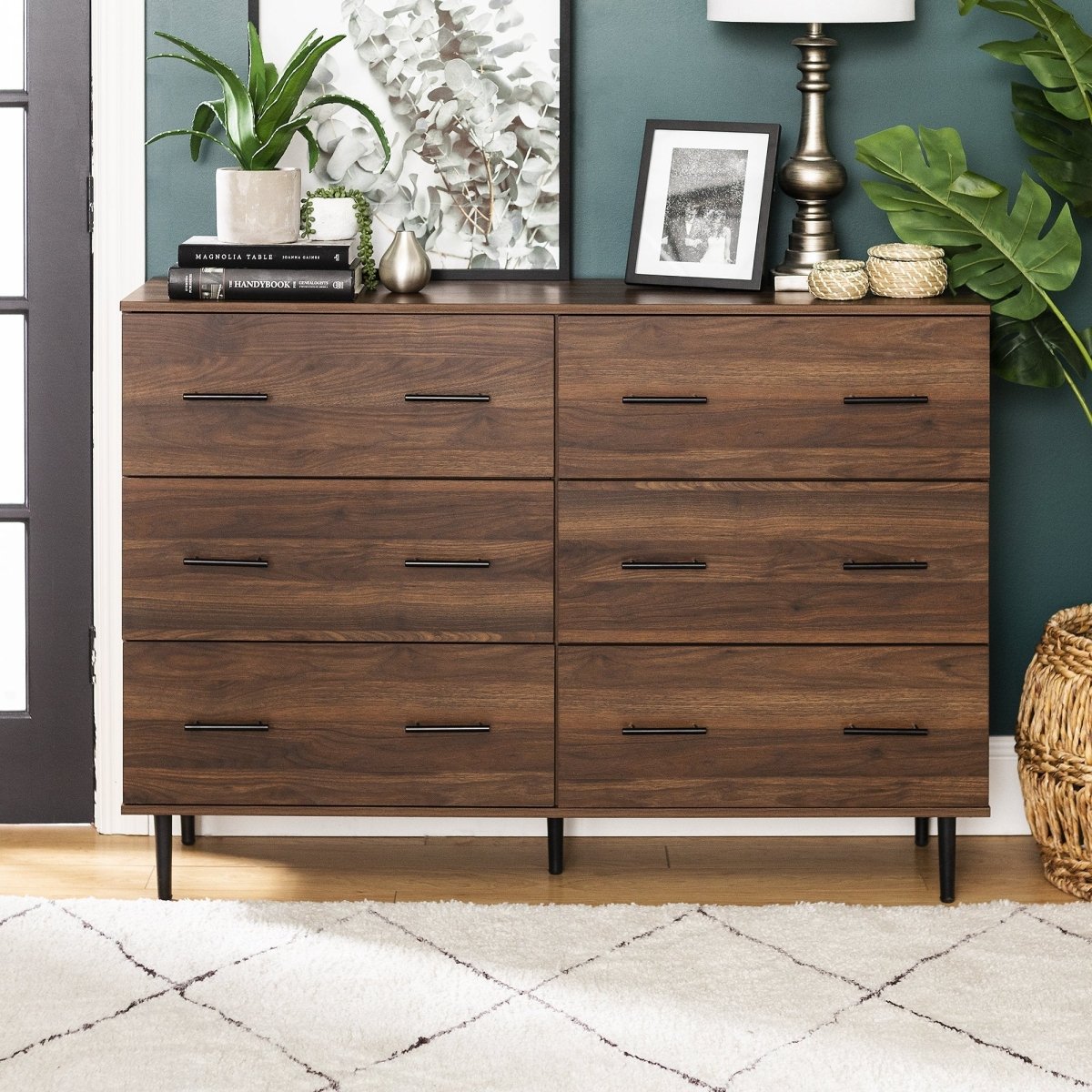 Walker Edison Savanna 6-Drawer Dresser - lily & onyx