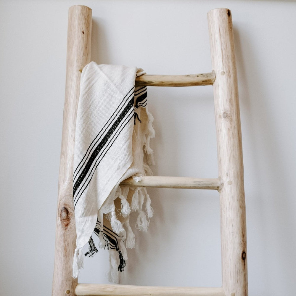 
                      
                        Sweet Water Decor Savannah Turkish Cotton + Bamboo Hand Towel - Five Stripe
                      
                    