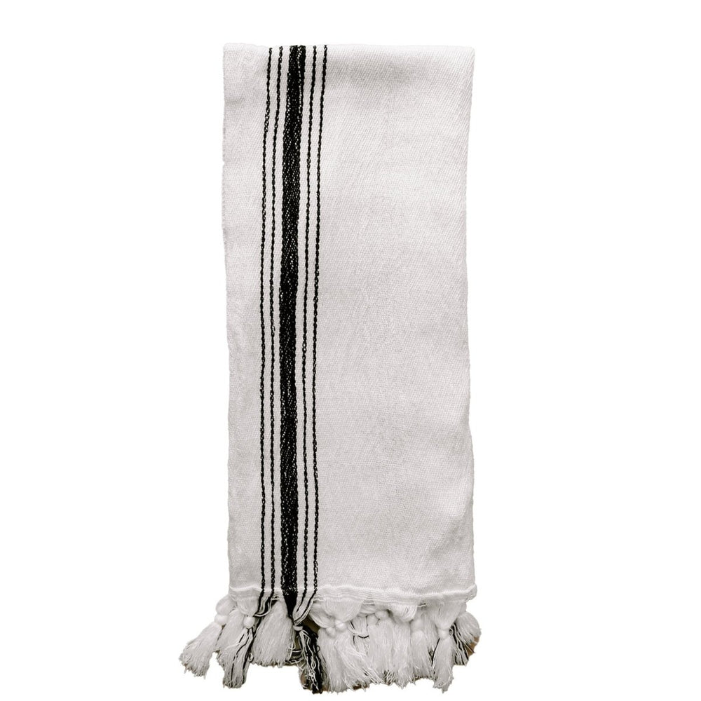 Sweet Water Decor Savannah Turkish Cotton + Bamboo Hand Towel - Five Stripe - lily & onyx
