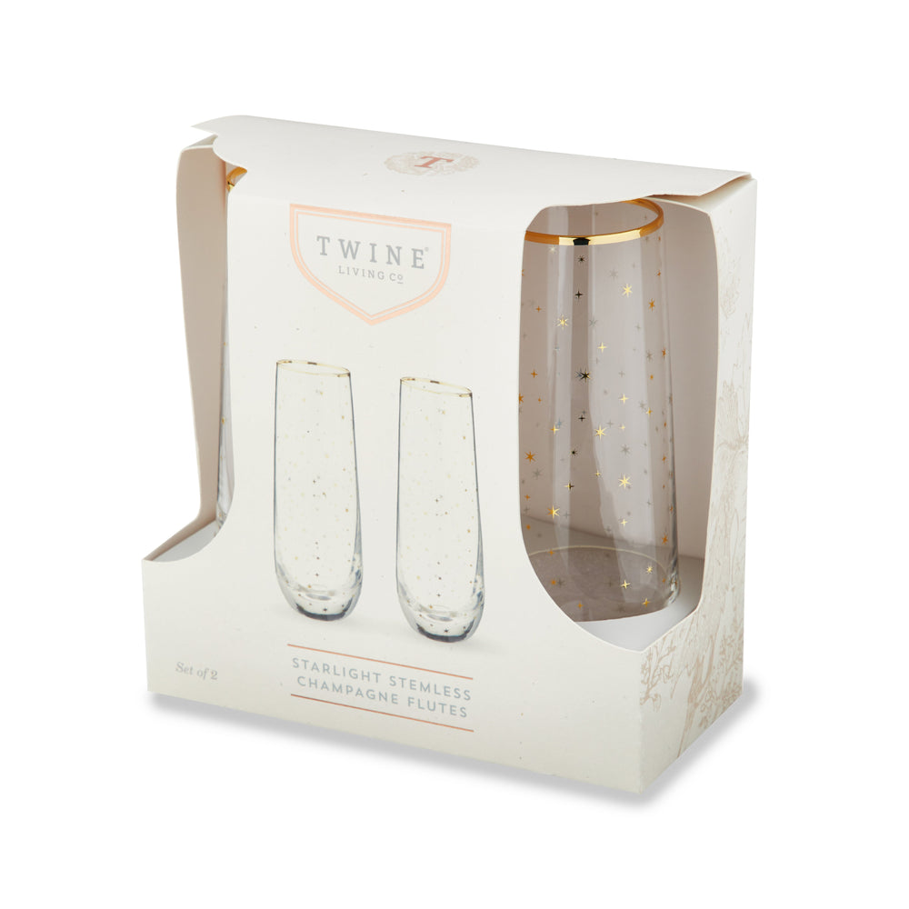 
                      
                        Starlight Stemless Champagne Flutes, Set of 2
                      
                    