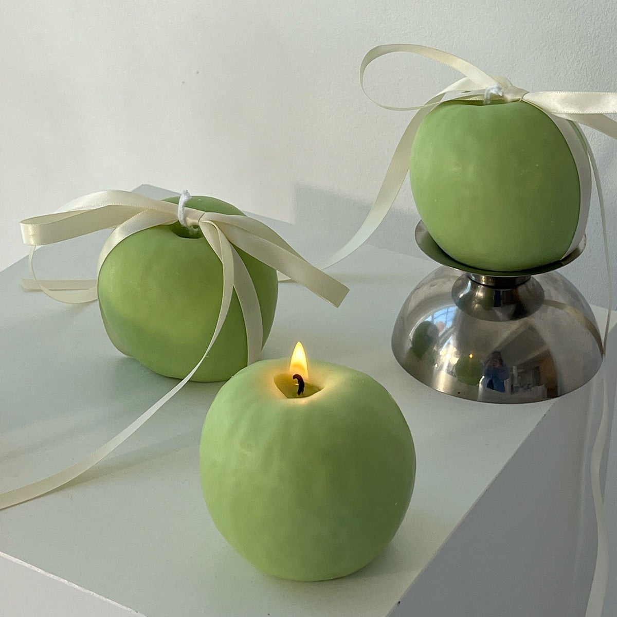 Scandles Apple Shaped Sculpture Candle