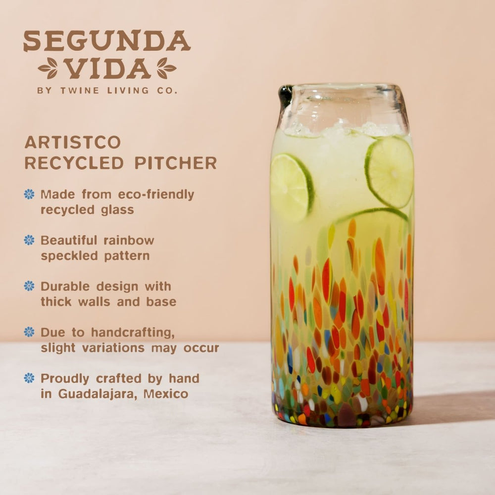 
                      
                        Twine Living Segunda Vida Artistico Glass Pitcher - lily & onyx
                      
                    